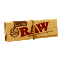 Raw Classic Connoisseur Tamaño 1 1/4 Papel de liar con filtros Raw Classic Connoisseur Tamaño 1 1/4 Papel de liar con filtros