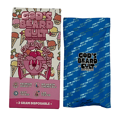 Gods Beard Cult Vape desechable Pink Cherry Gelato 2G