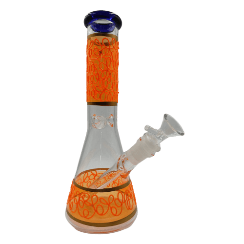 bong mediano naranja y azul bong mediano naranja y azul