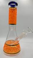 bong mediano naranja y azul bong mediano naranja y azul