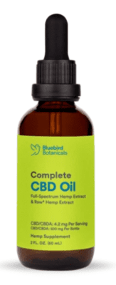 Aceite de cáñamo Complete CBD + CBDA Oil Bluebird Botanicals