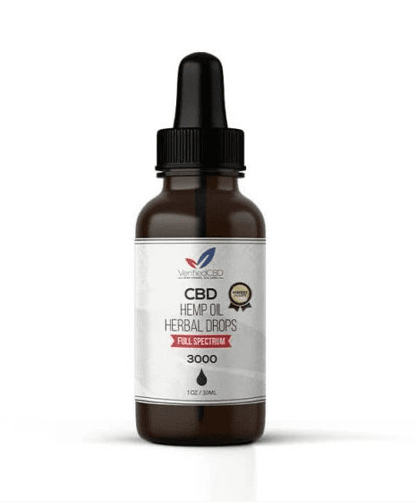 Aceite de cáñamo de CBD Espectro completo Verified CBD