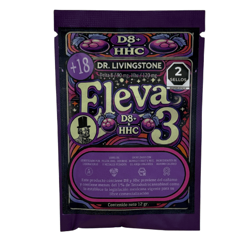  Dr. Livingstone Eleva D8+ HHC caramelos de lleva