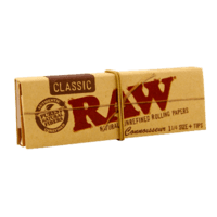 Raw Classic Connoisseur Tamaño 1 1/4 Papel de liar con filtros