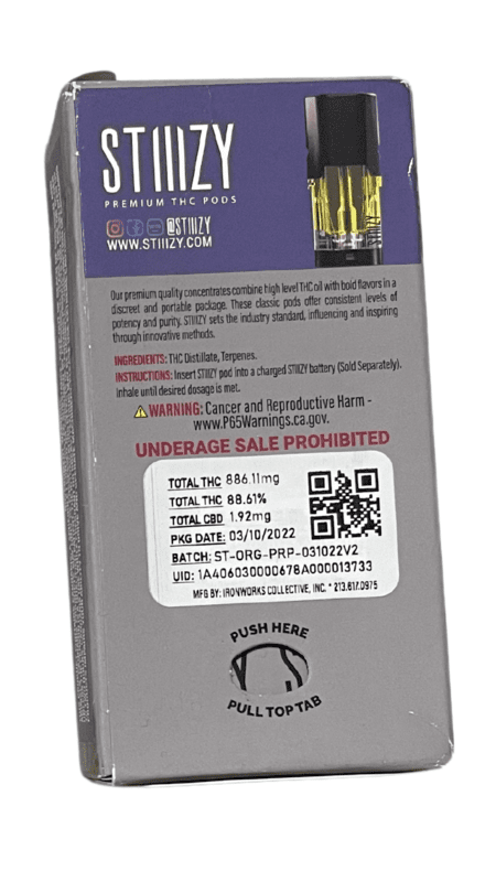 Purple Punch - Cápsula Premium de THC Pod 1G