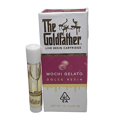The Goldfather live resin cart Mochi Gelato