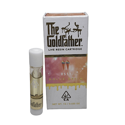 The Goldfather live resin cart RS11