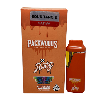 Packwoods X Runtz Vape pen desechable Sour Tangie