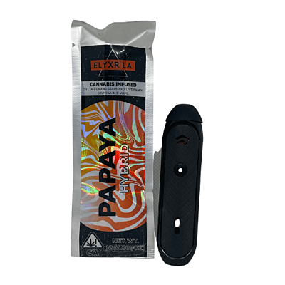 Elyxr LA Liquid Diamond live resin vape desechable Papaya Hybrid