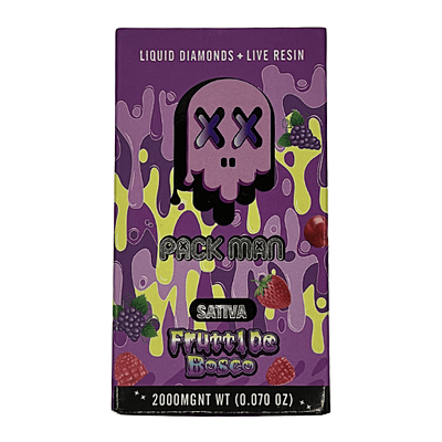 Pack Man vape desechable liquid diamonds y live resin Frutti De Bosco 2G Pack Man vape desechable liquid diamonds y live resin Frutti De Bosco 2G
