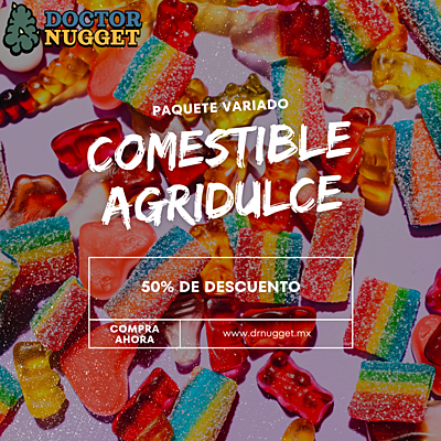 Paquete variado de comestibles agridulces