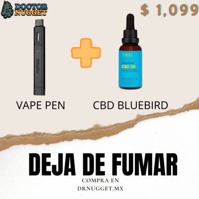 Paquete deja de fumar con CBD vapeado