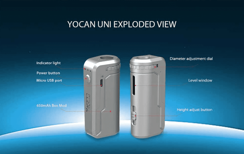 Batería para vaporizador de aceite Yocan UNI Box Mod
