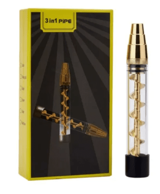 Twist Glass Blunt 3 in 1 Pipe