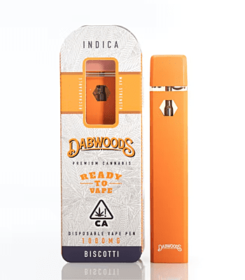 Vape desechable de gramo completo Dabwoods - Biscotti