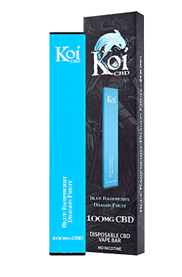 Koi CBD Desechable Vape Bar Blue Raspberry Dragon Fruit