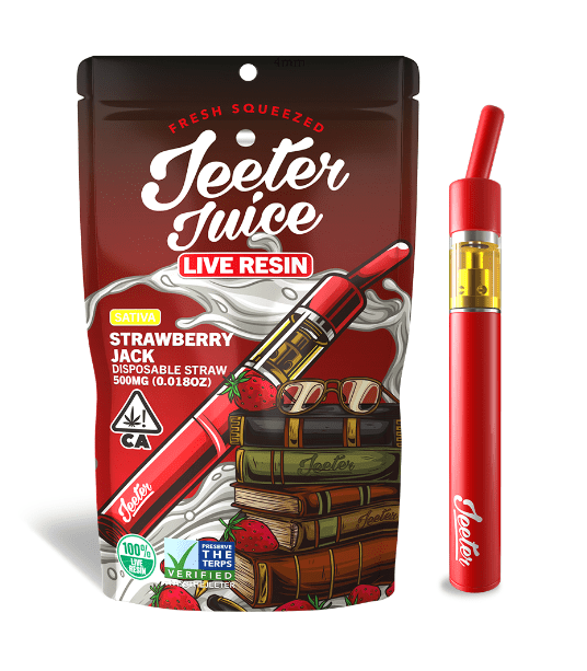 Jeeter Juice Desechable Live Resin Pluma Vape Strawberry Jack