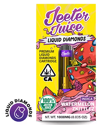 Jeeter Juice Liquid Diamonds Cart THC - Watermelon Zkittlez