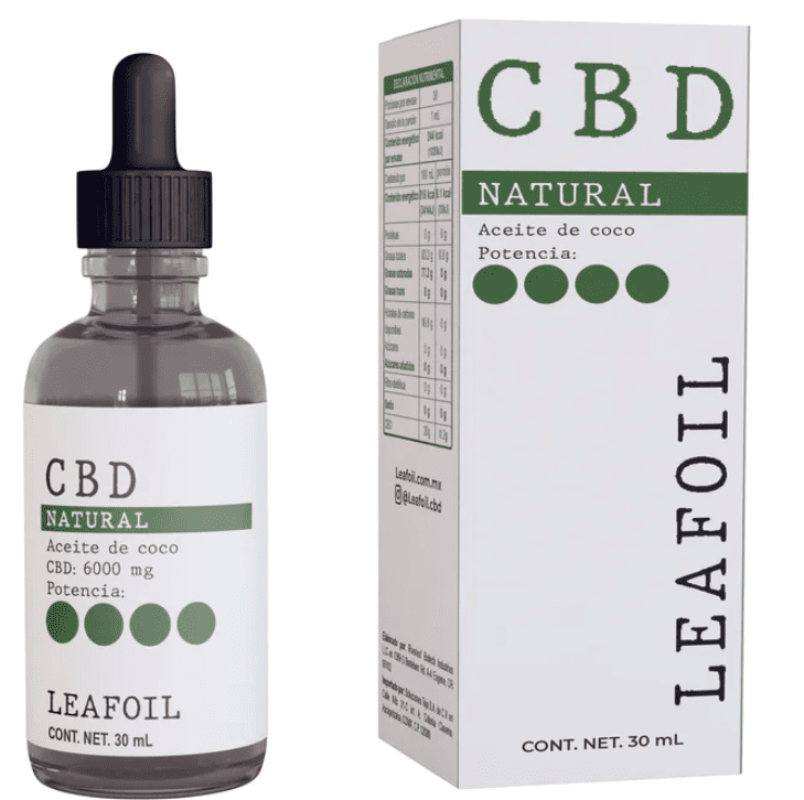 Dr. Nugget  Aceite de CBD Leaf Oil Natural 6000 mg