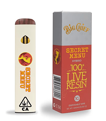 Big Chief Live Resin Vape Pen Desechable Secret Menu