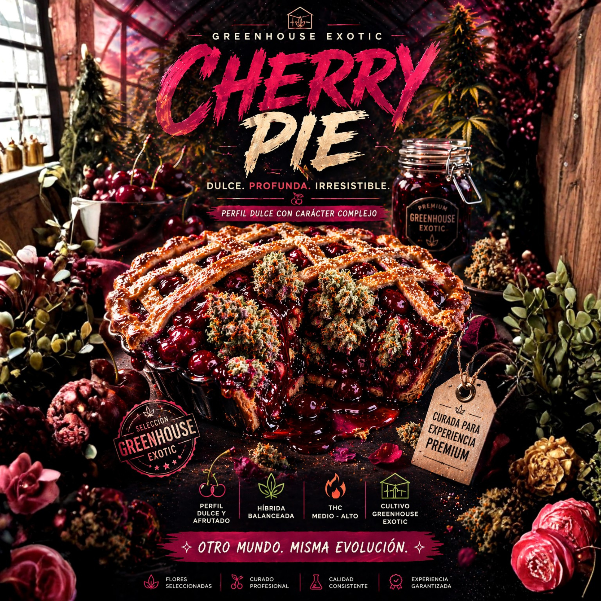 Greenhouse Exotic Cherry Pie THC Flor