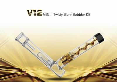 HW Mini Twisty Blunt Glass Bubbler Kit
