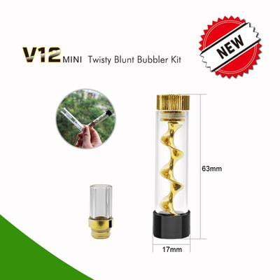 HW Mini Twisty Blunt Glass Bubbler Kit