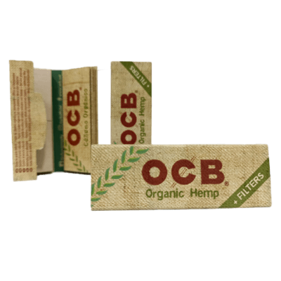 OCB Organic Hemp Tamaño 1 1/4 Papel de liar con filtros