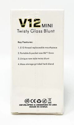 V12 Mini Twisty Glass Blunt