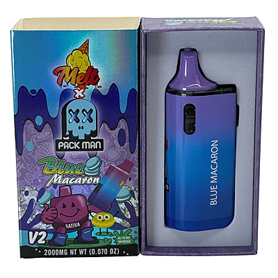 Pack Man Blue Macaron THC Vapes