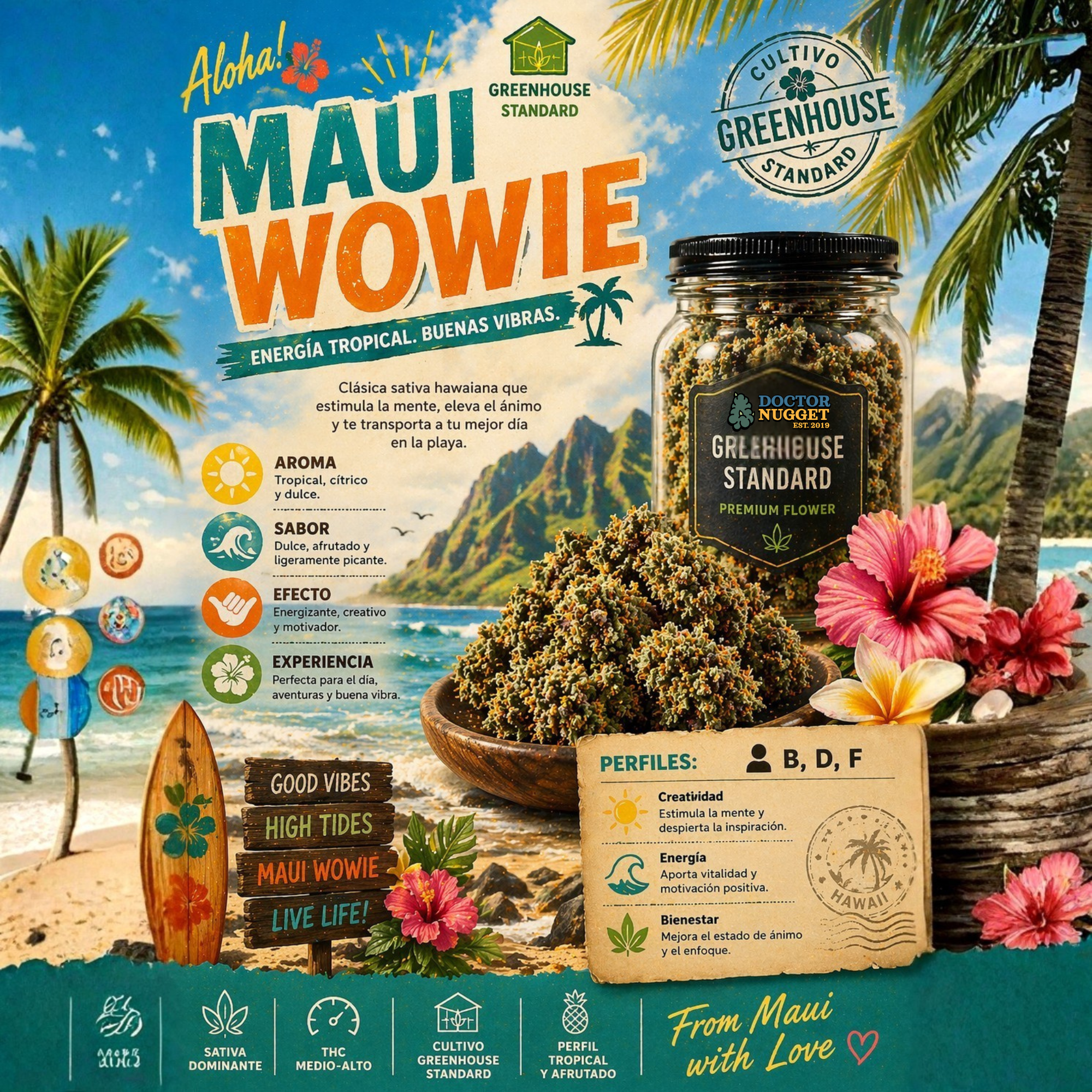 Dr. Nugget Maui Wowie THC Flor