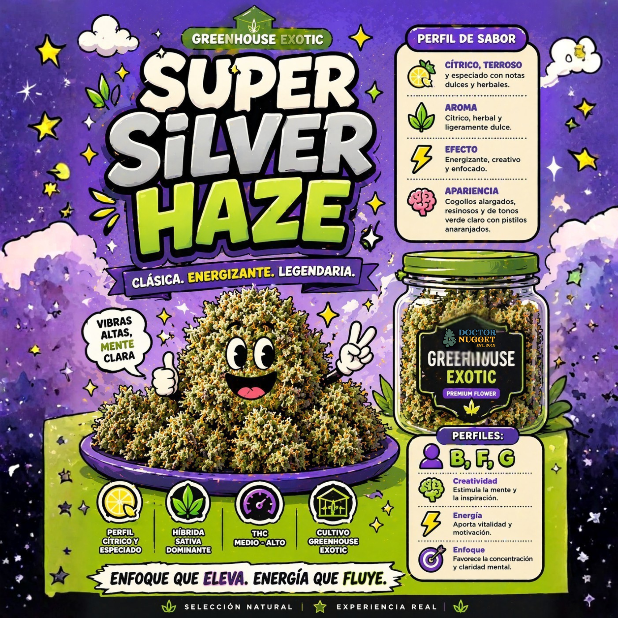 Dr. Nugget Super Silver Haze THC Flor